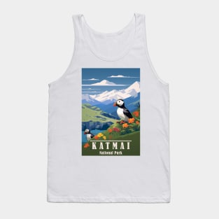 Katmai National Park Travel Poster Tank Top